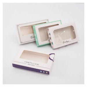 Utsökta presentförpackning med fönsteröppning